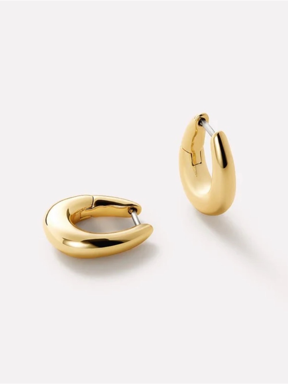 Ana Luisa Amaya Gold Huggie Earrings